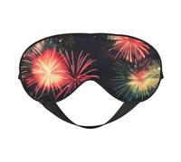 Beautiful Fireworks Print Lightweight Sleep Mask Breathable Light-Blocking Travel Yoga Outdoor Adventures