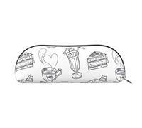 Beautiful Fireworks Print Receive Bag Makeup Bag Cosmetic Bags Travel Storage Bag Toiletry Receive Bags Pencil Case Pencil Bag, Black Afternoon Tea, One Size