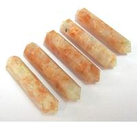 Beautiful Five Sunstone Double TERMINATED Points Crystal Healing Wellness Reiki FENG Shui Gift Positive Energy Metaphysical Gemstone