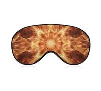 Beautiful Flame Pattern Travel Eye Mask Blackout Eye Mask for Sleeping Airplane Eyemask with Adjustable Strap Sleep Masks for Women Men Soft Night Blindfold Eyemask