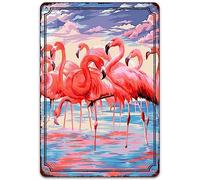 Beautiful Flamingo Creative Tin Sign Flamingos Is Gathering In The Sunset Funny Metal Signs For For Home Kitchen Bathroom Beach Garden Wall Decor Art Gifts 20x30cm