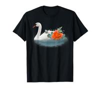 Beautiful Floating Swan Tee shirt Baby chicks Swan Lovers T-Shirt