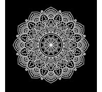 Beautiful Floral Mandalas with Various Ornaments Wall Stickers Paster Paper 67.2x67.2cm Multi Color Selection White