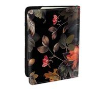 Beautiful Floral Printed Passport Holder - 6.5 x 4.5 Inch RFID Blocking Travel Wallet,Stylish Passport Cover,Lightweight Document Organizer for Cards
