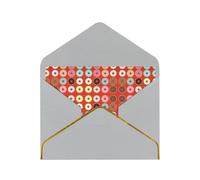 Beautiful Flower Cake Pearl Paper Greeting Card With Envelope Gold Trimmed Wedding Party Christmas Invitation