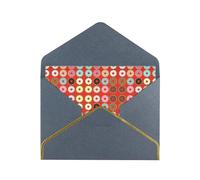 Beautiful Flower Cake Pearl Paper Greeting Card With Envelope Gold Trimmed Wedding Party Christmas Invitation