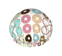Beautiful flower cake Printed Bathing Cap, Dual Layer Hair Protector, Elastic Hair Cover For Washing Face, 10.6in/27cm