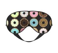 Beautiful Flower Cake Sleep Eye Mas Light Blocking Night Eye Blinder Travel Essential Gifts Women Men Sleep Mask