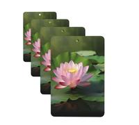 Beautiful Flower Car Air Freshener Cards for Women Men 4 Pack Cute Car Accessories Long Lasting Scent Car Diffuser Hanging Auto Aromatherapy Tablets Car Fresheners Gifts