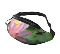 Beautiful Flower Fanny Pack for Men Women, Waterproof Sports Waist Bag Fashion Belt Bag Crossbody Bags Hip Bum Bag with Adjustable Strap Large Sling Bag Purse for Travel Hiking