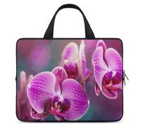 Beautiful Flower Laptop Sleeve Ultra-Thin, Waterproof 17inch Laptop Bags, Portable Protective Computer Bag with Hand Strap
