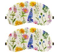 Beautiful Flower Meadow Watercolor Pattern Dutch Velvet Sleep Shade