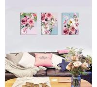 Beautiful Flower Print on Canvas Unframed Home Decor Piece for Women's Spaces