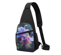Beautiful Flower Printed Chest Bag Sling Bag for Men Women, Outdoor Crossbody Fanny Packs Hiking Chest Packs Sport Daypacks