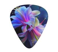 Beautiful Flower Printed Guitar Picks 12-Piece Set - Comfortable, Versatile Plectrum for All Guitar Styles & Players