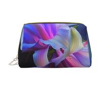 Beautiful Flower Printed Small Makeup Bag Portable Leather Make up Bag Travel Zipper Cosmetic Bags Organizer for Women