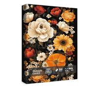 Beautiful Flower Puzzles for Adults 1000 Pieces, Art Nature Plant Floral Jigsaw Puzzles, Hard Vintage Garden Rose Peony Daisy Wildflower