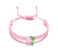 Beautiful Flower Stretch Bracelet for Women Handmade Colorful Tulip Strand Bracelet Adjustable Woven Surfer Beach BFF Jewelry, adjustable, Resin cord, Resin