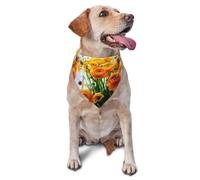 Beautiful FlowerDog Bandanas Cat Puppy Scarfs Washable Pet Handkerchief