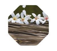 Beautiful Flowerprint Leather Coasters Set,Suitable For Restaurants, Kitchens, Offices And So On Set Of 6