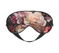 Beautiful Flowers 1 Sleep Mask,100% Natural Mulberry Silk Eye Mask with, Ultra-Soft Eye Covers for Sleeping, Travel, Nap