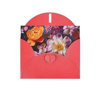 Beautiful Flowers 2 Greeting Card With Envelope, Perfect for Friends, Family, Colleagues - Congratulations Card