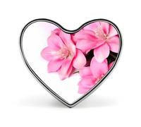 Beautiful Flowers Badges Heart with Button Design, Personalized Picture Pin Brooches, Heart Badge Holders for Decorate Hat Shirt Clothing Bag Accessories