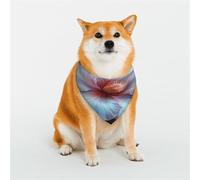 Beautiful Flowers Dog Bandana for Small Medium Large Dogs, Cat Dogs Kerchief Triangle Bibs Scarf for Girl Or Boy