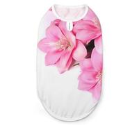 Beautiful Flowers Dog Shirt Quick Dry Breathable Pet T-Shirt Soft Stretchy Sleeveless Vest Dog Apparel XL