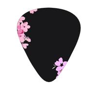 Beautiful Flowers Fashion Colour Guitar Picks 12 Packï¼Œ For Acoustic Guitar Electric Guitar Ukulele