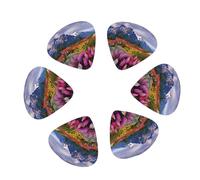 Beautiful Flowers Mountain Guitar Pick 12 picks Fashion Personalized Bass Pick Durable Electric Guitar Plectrums Instrument Accessories for Ukulele Electric Guitar Bass