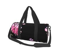 Beautiful Flowers Print Round Duffel Bag, Canvas Overnight Travel Tote Bag, Waterproof and Tear-Resistant.Foldable Weekend Travel Bag