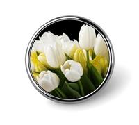 Beautiful Flowers Round Badge Pin Funny 1 Inch Button Brooch Lapel Pins Fashion Hat Shirt Pin Tie Tack Pinback Buttons Badge Party Supplies Decor Badges For Clothing Coat Hat Dress For Men Women