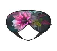Beautiful Flowers Sleep Mask for Women & Men - Double-Sided Eye Mask with Adjustable Strap, Soft Silky Feel, Light-Blocking & Breathable for Travel, Nap, Shift Work, Yoga