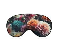 Beautiful Flowers Sleep Mask with Adjustable Strap, Comfortable & Soft Eye Mask for Sleeping Light Blocking, Lightweight & Breathable Eye Cover for Men Women