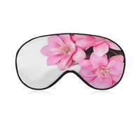 Beautiful Flowers Travel Eye Mask Blackout Eye Mask for Sleeping Airplane Eyemask with Adjustable Strap Sleep Masks for Women Men Soft Night Blindfold Eyemask