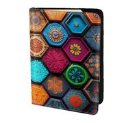 Beautiful flowers Travel Passport Holder Cover Wallet Leather Case Travel Essentials Luggage Accessories, Beautiful Cosmetic Case, One Size, Contemporary