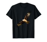 Beautiful Flying Red Kite Eagle Family Bird Photo Silhouette T-Shirt