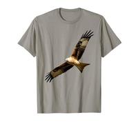 Beautiful Flying Red Kite Eagle Family Bird Photo Silhouette T-Shirt