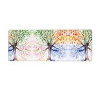 Beautiful Four Season Tree Mouse Pad 12x31.5in Extended Desk Mat
