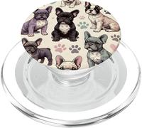 Beautiful French Bulldog Pattern Aesthetic Frenchie PopSockets PopGrip for MagSafe