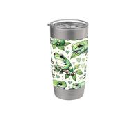 Beautiful Frogs Pattern Aesthetic White's Tree Frog Stainless Steel Insulated Tumbler