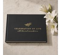 Beautiful Funeral Guest Book for The Celebration of Life - Hard Cover | The Perfect in Loving Memory Book with Ample Space for Guests to Sign in - Quality Craftsmanship for Honoring Loved Ones