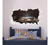 Beautiful Game Arsenal Football Club Official Emirates Stadium Outside Lights Broken Wall Mural Sticker (120cm x 60cm)