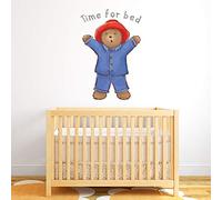 Beautiful Game Baby Paddington Bear Wall Sticker - Time For Bed Kids Wall Art Mural Decal Bedroom Nursery (60cm height x 40cm width)