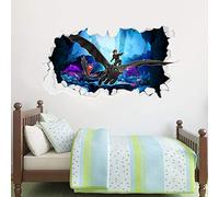Beautiful Game How To Train Your Dragon Wall Sticker - Hiccup & Toothless Broken Wall Sticker Wallpaper (60 x 35)