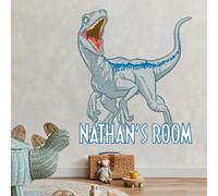 Beautiful Game Jurassic World : Fallen Kingdom Velociraptor Dinosaur Personalised Wall Mural Vinyl Art Decal Sticker (120cm)