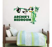 Beautiful Game Kung Fu Panda Personalised Pandas Wall Sticker Vinyl Art Mural Decal Kids (90cm)