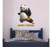 Beautiful Game Kung Fu Panda Po Personalised Wall Decal Vinyl Art Mural Sticker Kids (120cm)