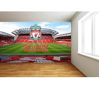 Beautiful Game Liverpool Football Club Anfield Main Stand Image (YNWA) FULL WALL MURAL - Liverpool Anfield Stadium Wall Sticker Official (2.5m Height x 2m Width)